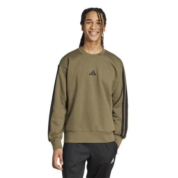 Adidas Essentials 3-Stripes Fleece Sweatshirt