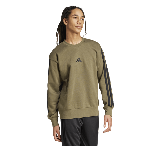 Adidas Essentials 3-Stripes Fleece Sweatshirt