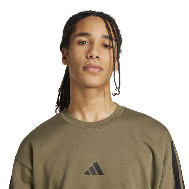 Adidas Essentials 3-Stripes Fleece Sweatshirt