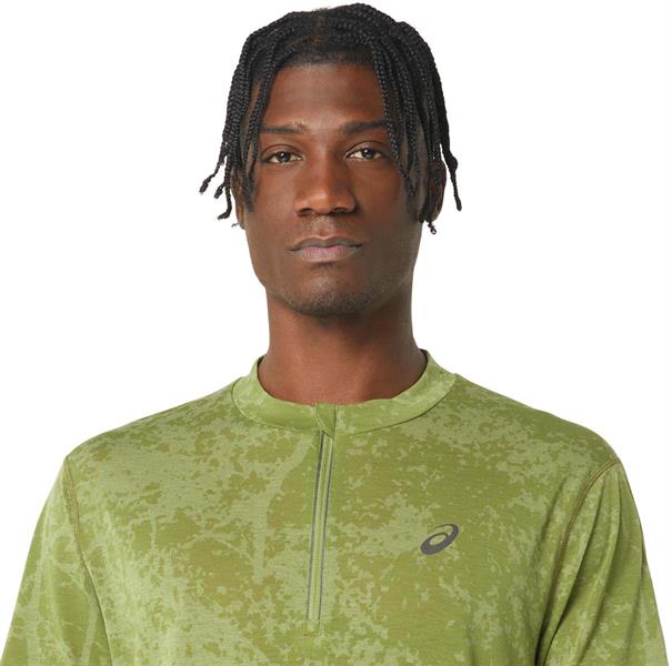 Asics metarun pattern 1/2 zip ss top
