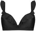 Beach Life ruffle bikinitop dark grey