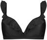 Beach Life ruffle bikinitop dark grey