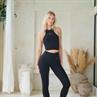 Fittastic Sportswear Halter top shadow black
