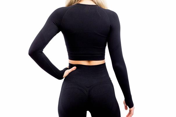 Fittastic Sportswear Longsleeve Pepper Black