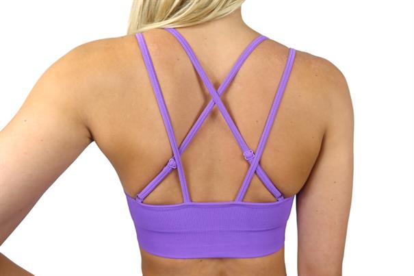Fittastic Sportswear Strappy Bra Dreamy Purple