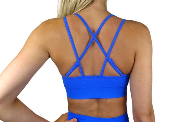 Fittastic Sportswear Strappy Bra Royal Blue