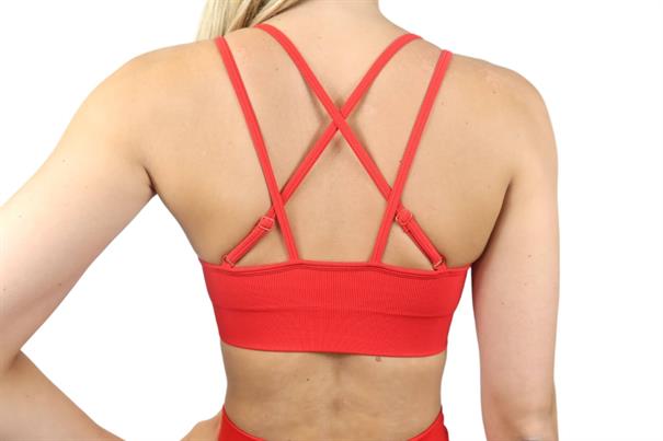 Fittastic Sportswear Strappy Bra Salsa Red