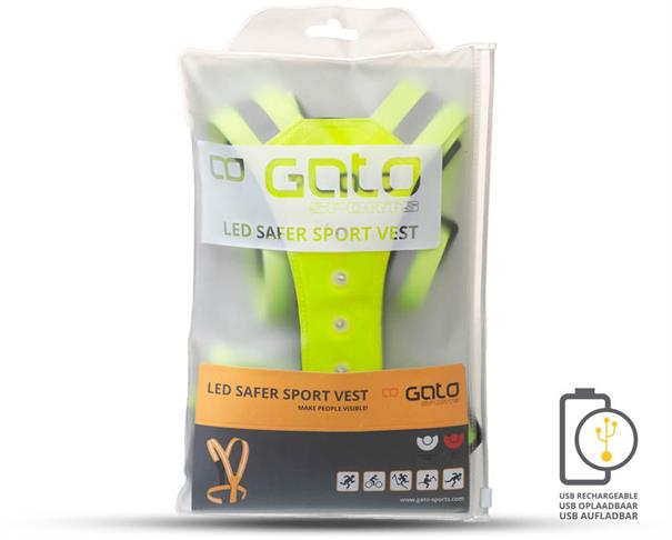 Gato safer sport led vest usb