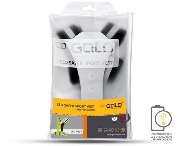 Gato safer sport led vest usb