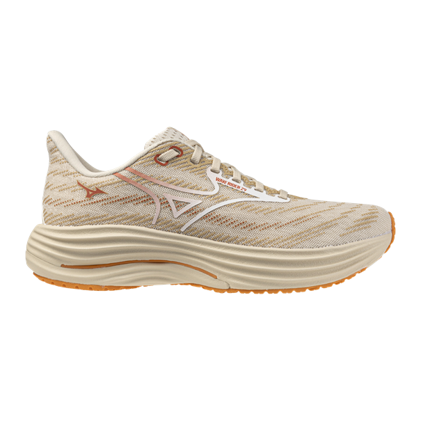 Mizuno Wave rider 29 Hardloopschoenen Dames beige