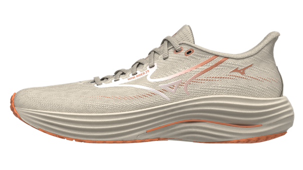 Mizuno Wave rider 29 Hardloopschoenen Dames beige