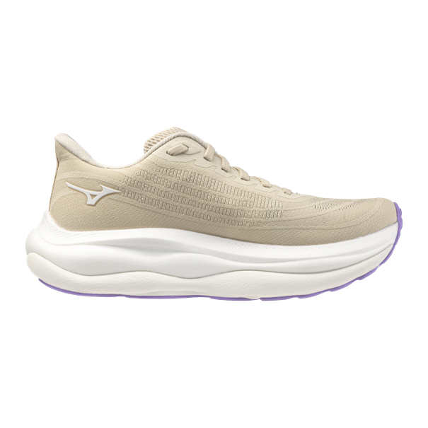 Mizuno Wave sky 9 Hardloopschoenen Dames beige
