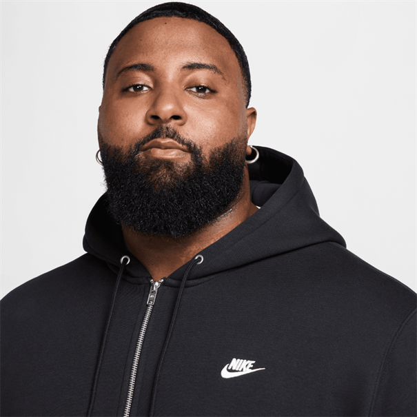 Nike Club Hoodie van fleece met rits voor heren