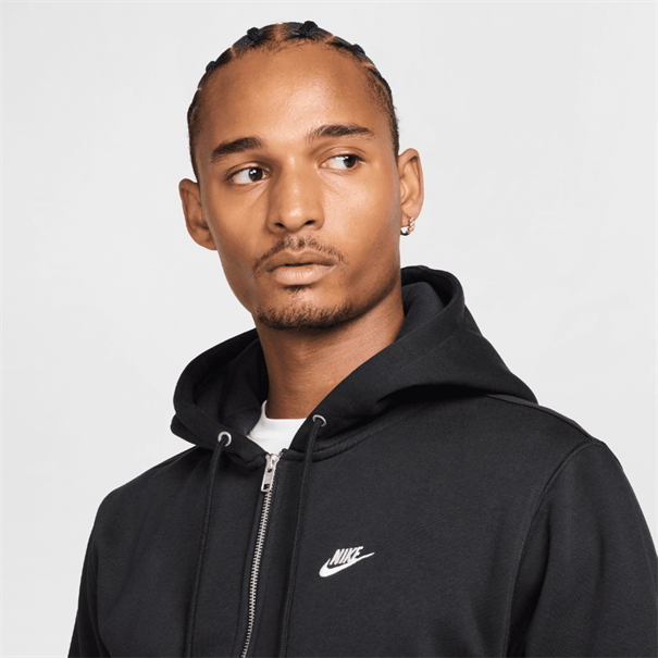 Nike Club Hoodie van fleece met rits voor heren