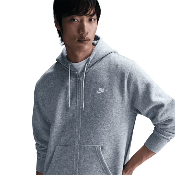 Nike Club Hoodie van fleece met rits voor heren