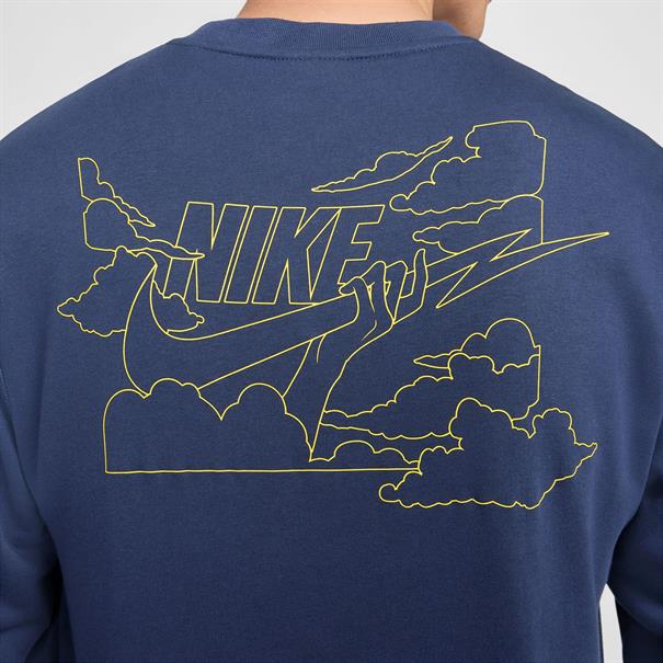 Nike Club SweaT-Shirt van sweatstof met ronde hals
