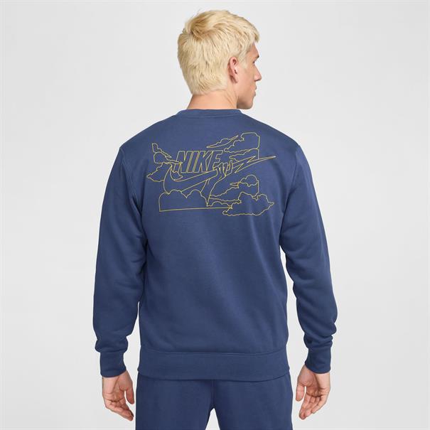 Nike Club SweaT-Shirt van sweatstof met ronde hals