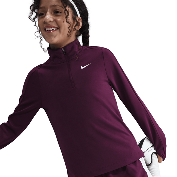 Nike nike girls' dri-fit long-sleeve 1/4