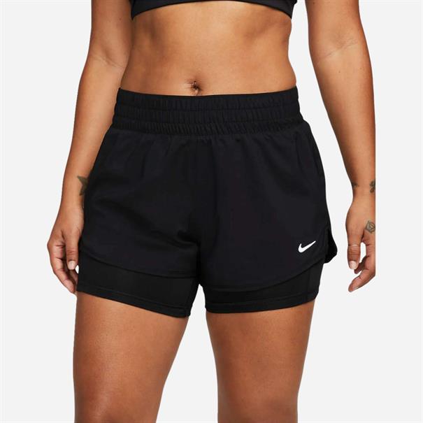 Nike One DriFIT 2in1 damesshort met halfhoge taille