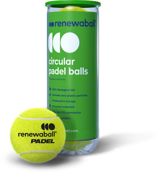 Renewaball padelballen koker 3st