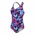 Speedo eco print v neck 1p blu/pin