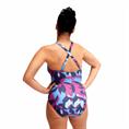 Speedo eco print v neck 1p blu/pin