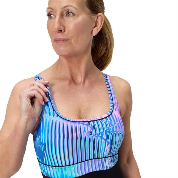 Speedo ECO Shaping Contour Eclipse Printed Dames Badpak