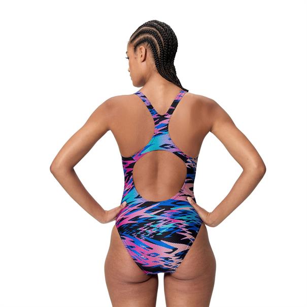 Speedo Hyperboom Print Medalist Dames Badpak