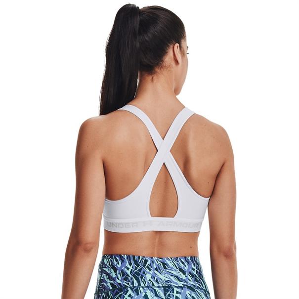 Under Armour ua crossback mid bra-wht