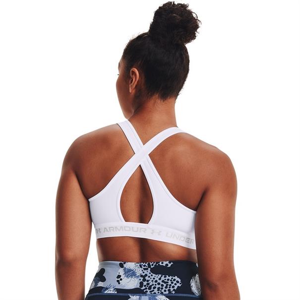 Under Armour ua crossback mid bra-wht