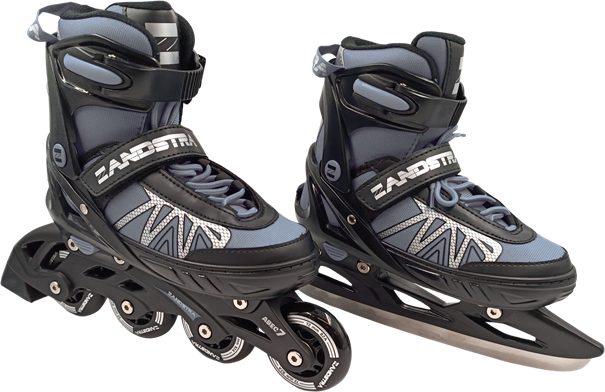 Zandstra Combo Zilver verstelbare kinder skate/schaats